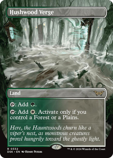 Image for Hushwood Verge (Borderless) (332) (Duskmourn: House of Horror) - Magic: The Gathering
