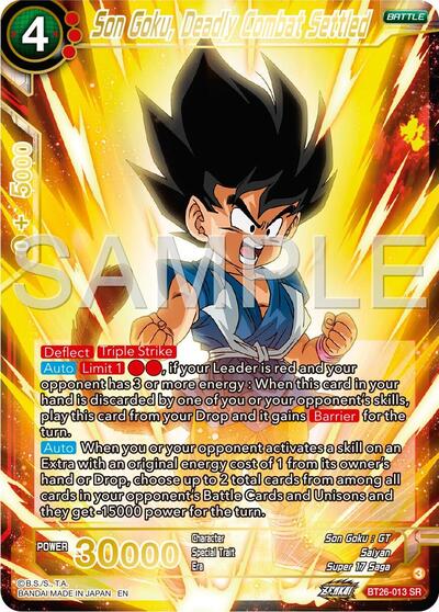 Son Goku, Deadly Combat Settled - BT26-013