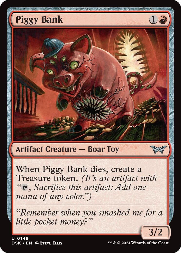 Image for Piggy Bank (148) (Duskmourn: House of Horror) - Magic: The Gathering