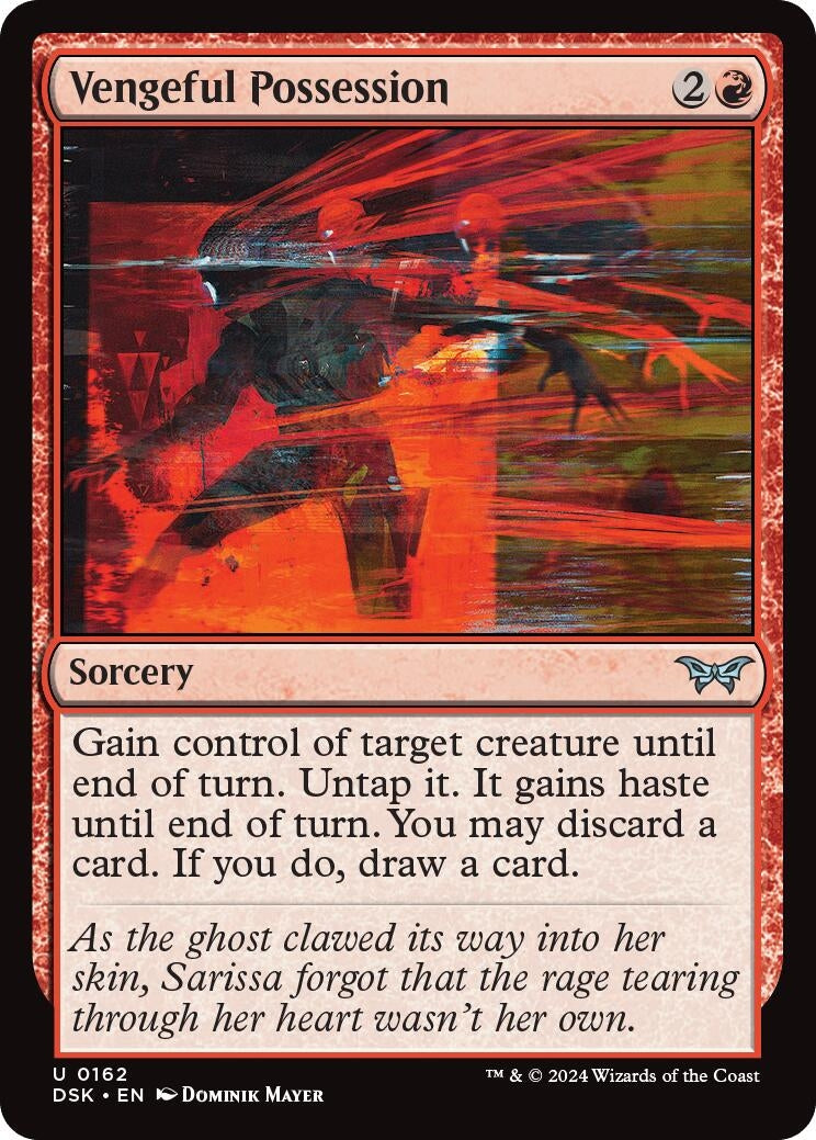 Image for Vengeful Possession (162) (Duskmourn: House of Horror) - Magic: The Gathering