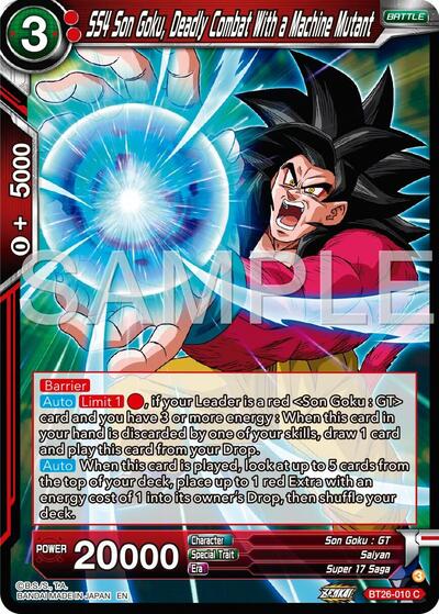 SS4 5on Goku, Deadly Combat With a Machine Mutant - BT26-010