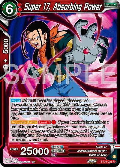 Super 17, Absorbing Power - BT26-023