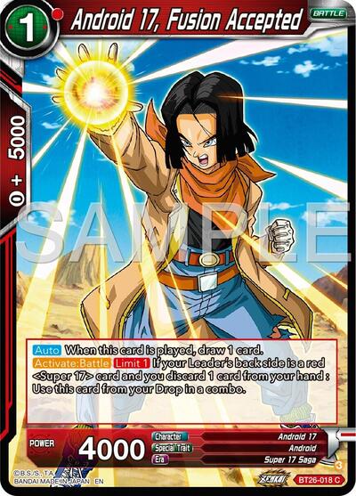 Android 17, Fusion Accepted - BT26-018