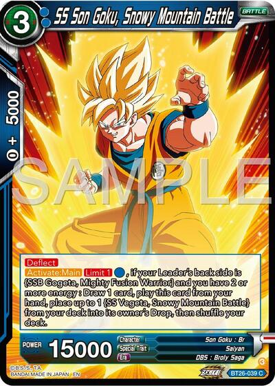 SS Son Goku, Snowy Mountain Battle - BT26-039