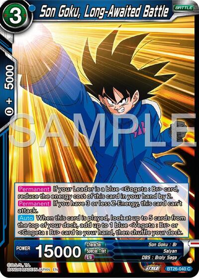 Son Goku, Long-Awaited Battle - BT26-040