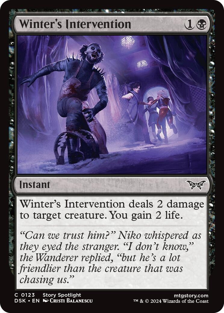 Image for Winter's Intervention (123) (Duskmourn: House of Horror) - Magic: The Gathering