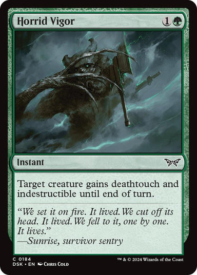 Image for Horrid Vigor (184) (Duskmourn: House of Horror) - Magic: The Gathering