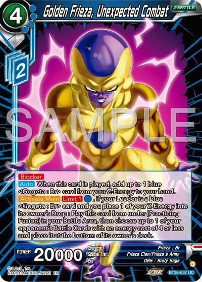 Golden Frieza, Unexpected Combat - BT26-037