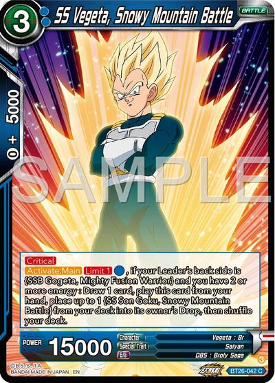 SS Vegeta, Snowy Mountain Battle - BT26-042