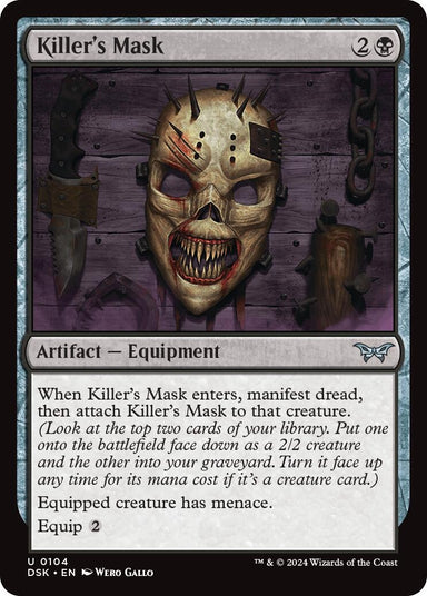 Image for Killer's Mask (104) - Magic: The Gathering