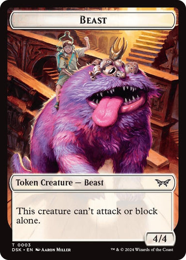 Image for Beast // Copy Double-Sided Token (3 // 1) - Magic: The Gathering