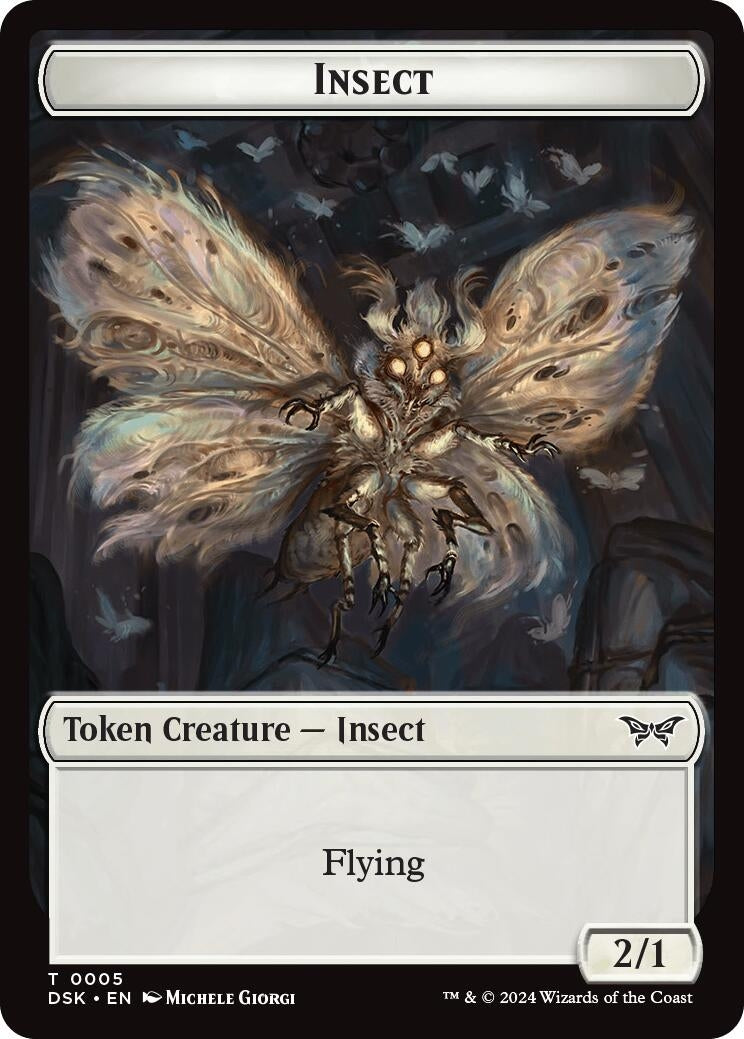 Image for Insect (0005) // Manifest Double-Sided Token (5 // 18) - Magic: The Gathering