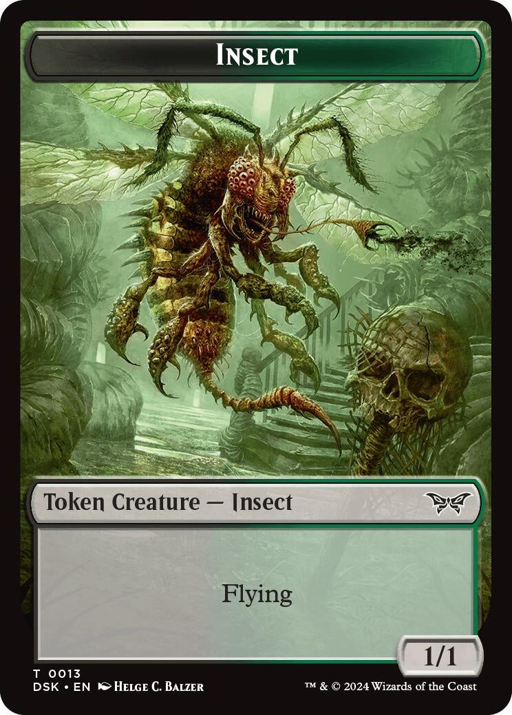 Image for Insect (0013) Token (13) (Duskmourn: House of Horror) - Magic: The Gathering