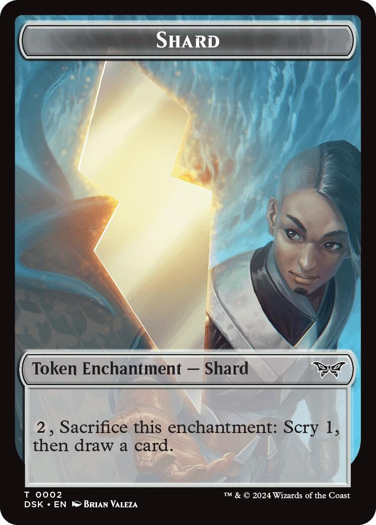 Image for Shard // Manifest Double-Sided Token (2 // 18) (Duskmourn: House of Horror) - Magic: The Gathering