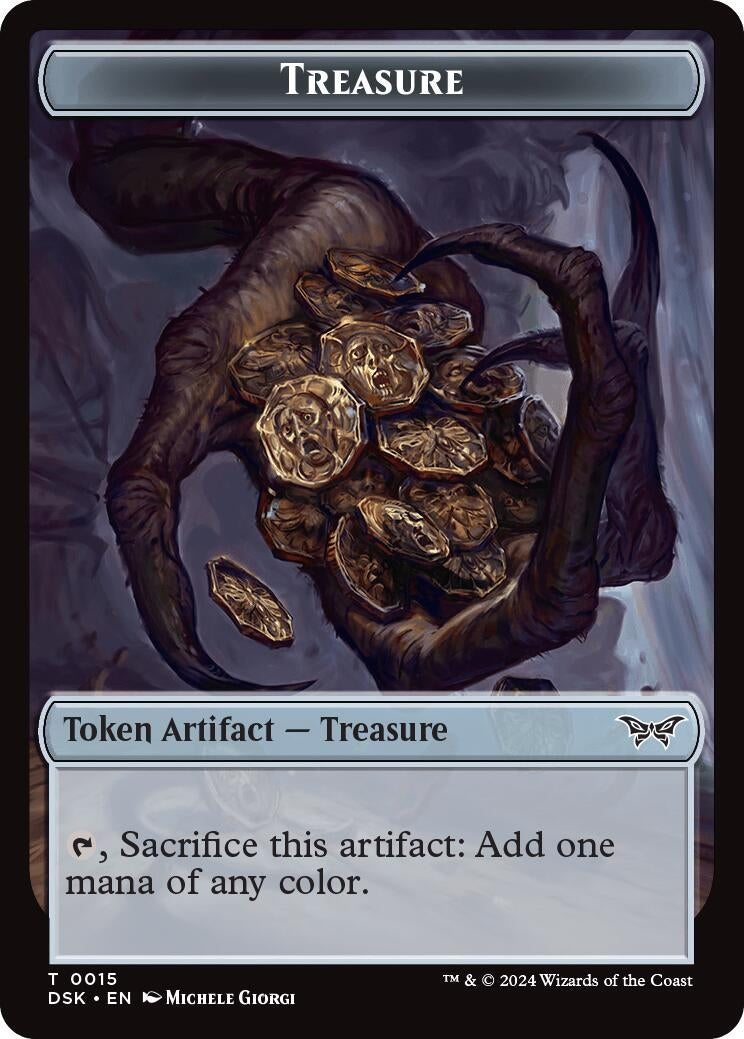 Image for Treasure Token (15) (Duskmourn: House of Horror) - Magic: The Gathering