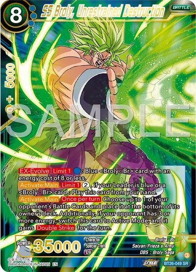 SS Broly, Unrestrained Destruction - BT26-049