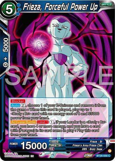 Frieza, Forceful Power Up - BT26-056