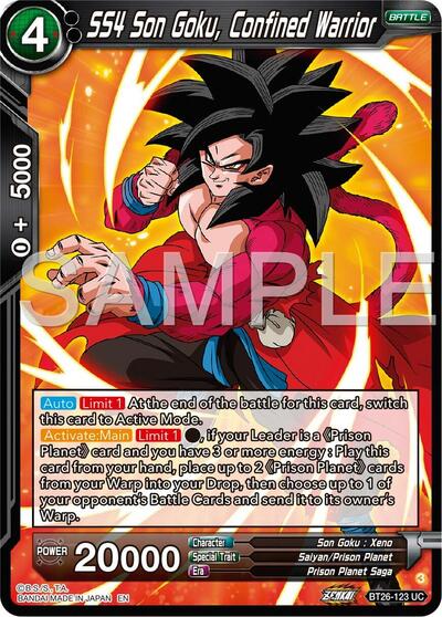 SS4 Son Goku, Confined Warrior - BT26-123