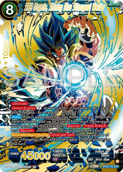 SSB Gogeta, Shining Blue Strongest Warrior - BT26-138