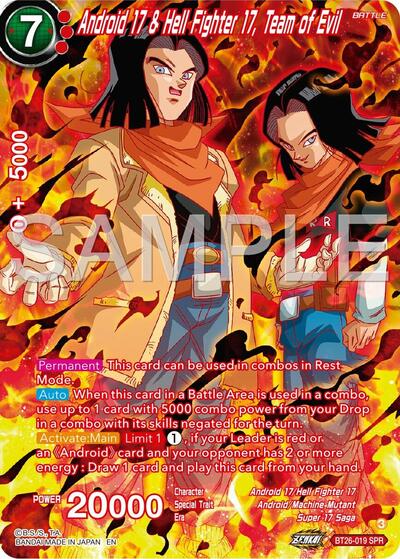 Android 17 & Hell Fighter 17, Team of Evil (SPR) - BT26-019