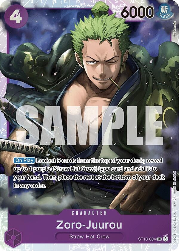 Zoro-Juurou (ST18-004) (ST18-004) (Starter Deck 18: PURPLE Monkey.D.Luffy)