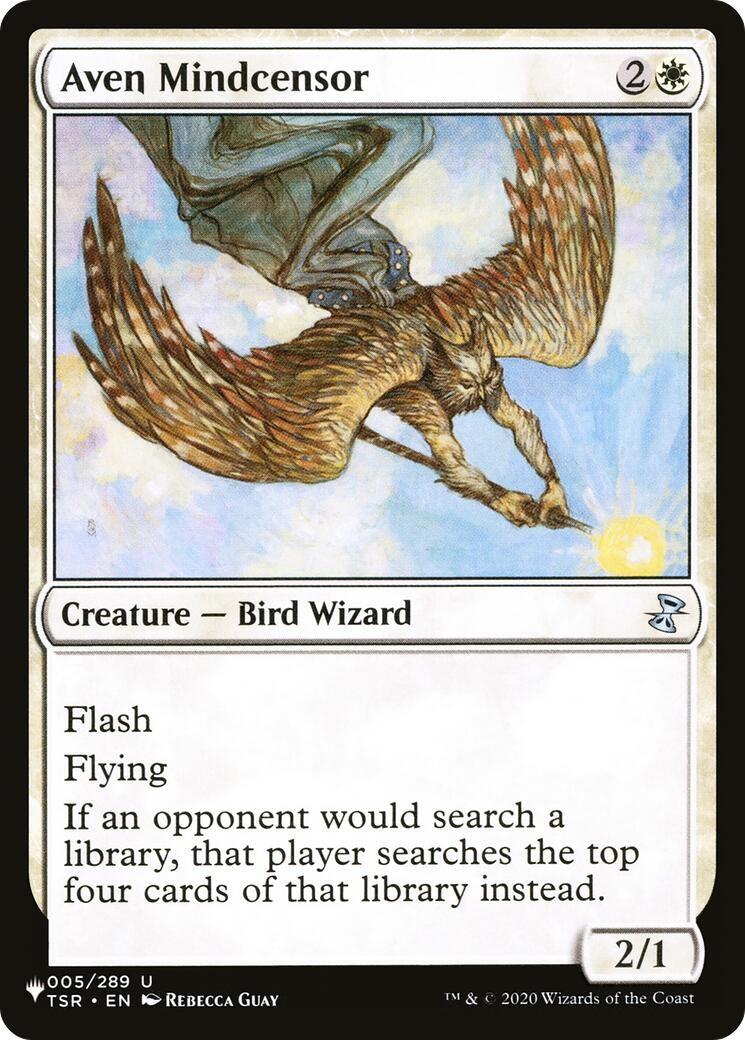 Image for Aven Mindcensor (005/289) (The List Reprints) (LIST) - Magic: The Gathering