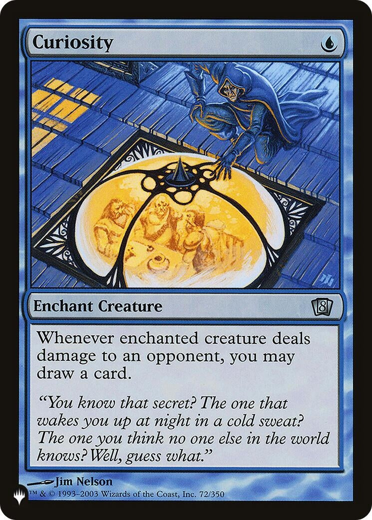 Image for Curiosity (8ED) (72/350) (The List Reprints) (LIST) - Magic: The Gathering