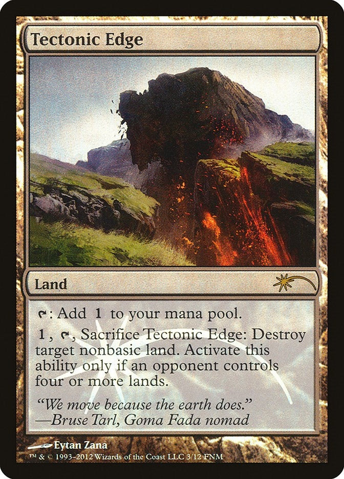 Image for Tectonic Edge (3) (FNM Promos) - Magic: The Gathering