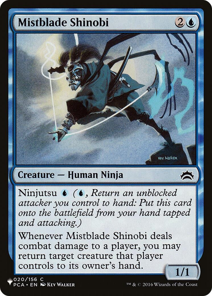 Image for Mistblade Shinobi (020/156) (The List Reprints) (LIST) - Magic: The Gathering