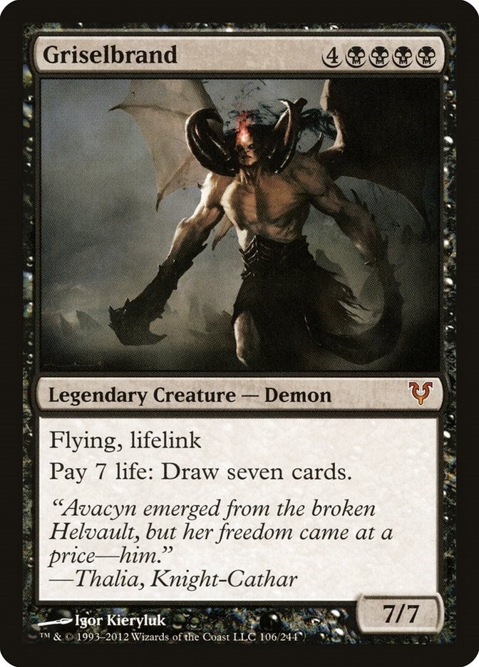 Image for Griselbrand (106) (Avacyn Restored) (AVR) - Magic: The Gathering