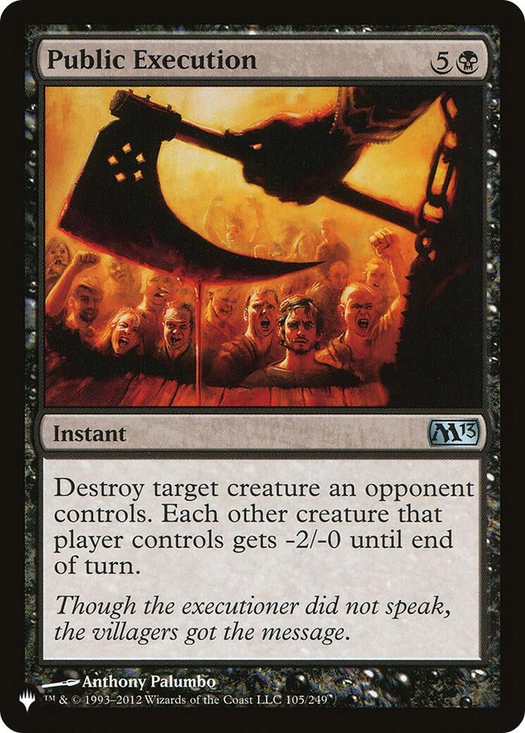 Image for Public Execution (105/249) (The List Reprints) (LIST) - Magic: The Gathering