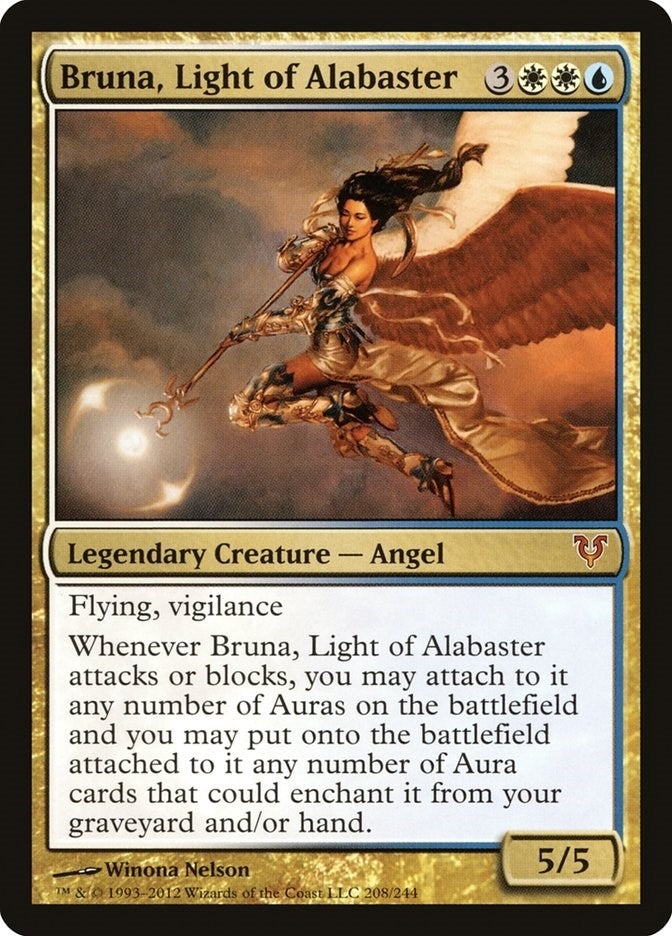 Image for Bruna, Light of Alabaster (208) (Avacyn Restored) (AVR) - Magic: The Gathering