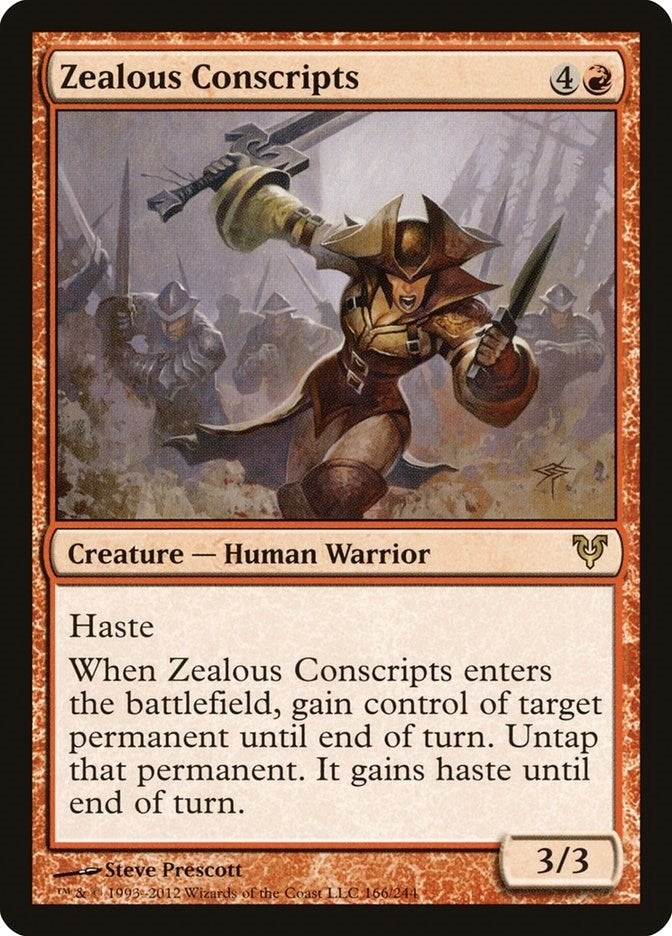 Image for Zealous Conscripts (166) (Avacyn Restored) (AVR) - Magic: The Gathering