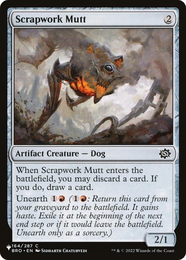 Image for Scrapwork Mutt (164/012) (The List Reprints) (LIST) - Magic: The Gathering