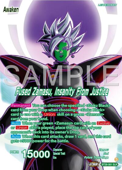 Zamasu // Fused Zamasu, Insanity From Justice (Alternate Art) - BT26-061