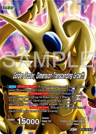 Cool // Golden Cooler, Dimension-Transcending Growth (Alternate Art) - BT26-120