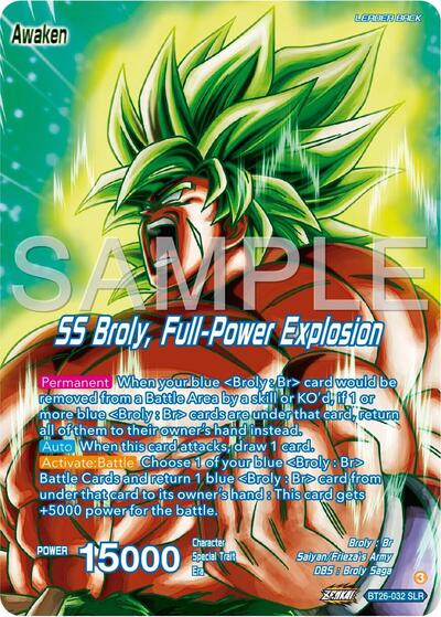 Broly // SS Broly, Full-Power Explosion (Alternate Art) - BT26-032