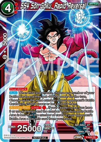 P-625  - SS4 Son Goku, Rapid Reversal (Zenkai Series Tournament Pack Vol.9)