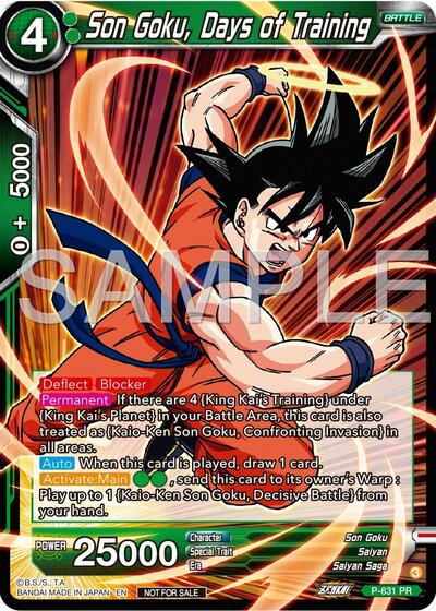 P-631  - Son Goku, Days of Training (Zenkai Series Tournament Pack Vol.9)