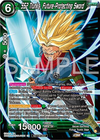 P-633  - SS2 Trunks, Future-Protecting Sword (Zenkai Series Tournament Pack Vol.9)