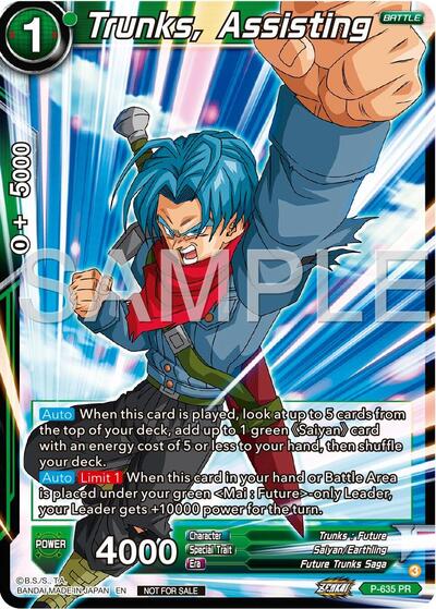 P-635  - Trunks, Assisting (Zenkai Series Tournament Pack Vol.9)