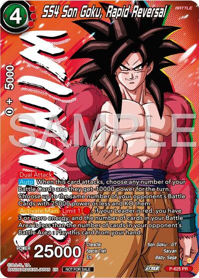 P-625  - SS4 Son Goku, Rapid Reversal (Zenkai Series Tournament Pack Vol.9) (Winner)