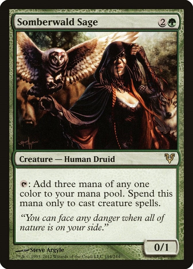 Image for Somberwald Sage (194) (Avacyn Restored) (AVR) - Magic: The Gathering