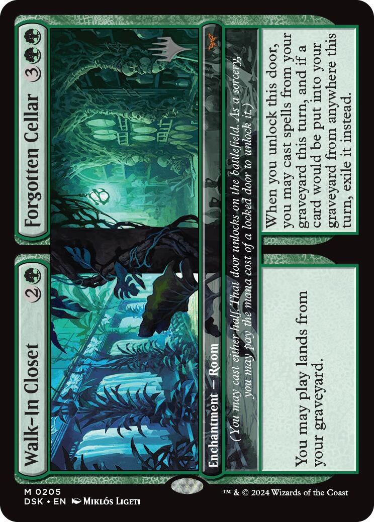Image for Walk-In Closet // Forgotten Cellar (205) (Promo Pack: Duskmourn: House of Horror) (PPDSK) - Magic: The Gathering