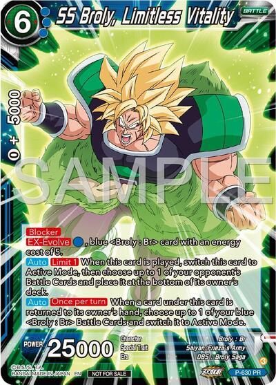 P-630  - SS Broly, Limitless Vitality (Zenkai Series Tournament Pack Vol.9)