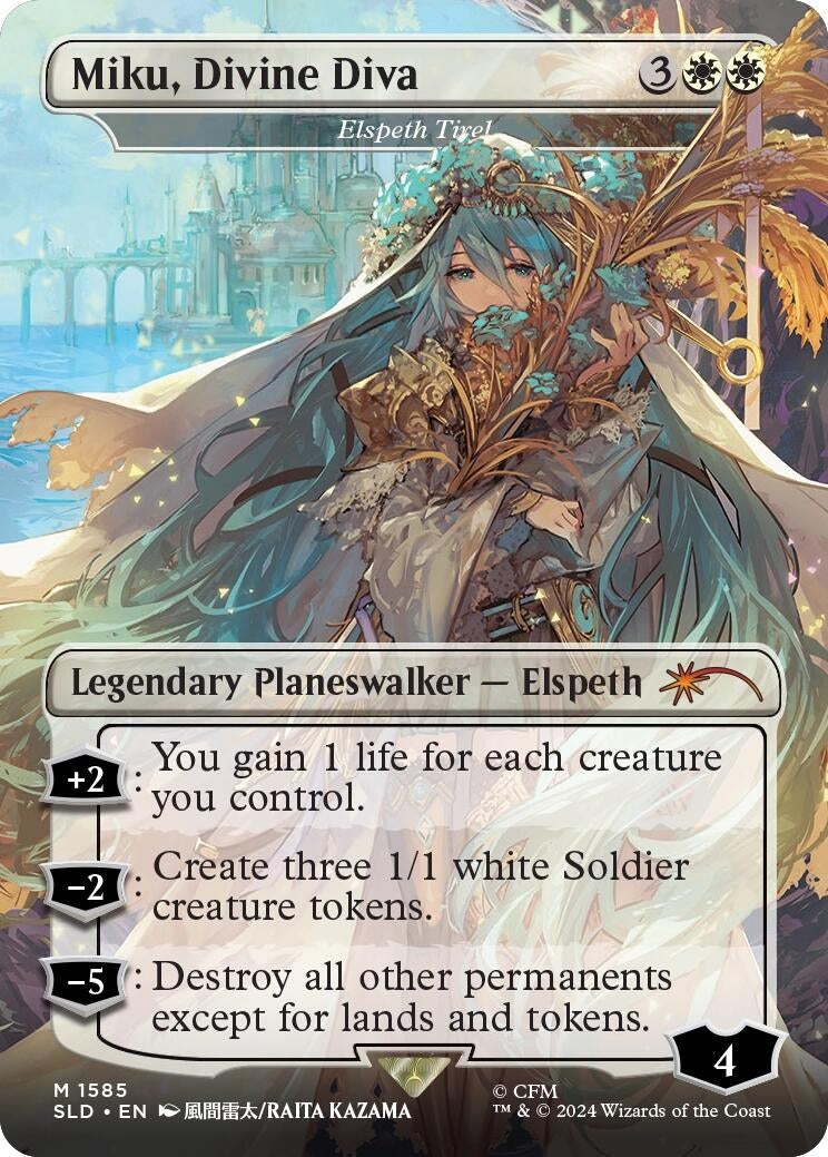 Image for Miku, Divine Diva - Elspeth Tirel (1585) (Secret Lair Drop Series) (SLD) - Magic: The Gathering