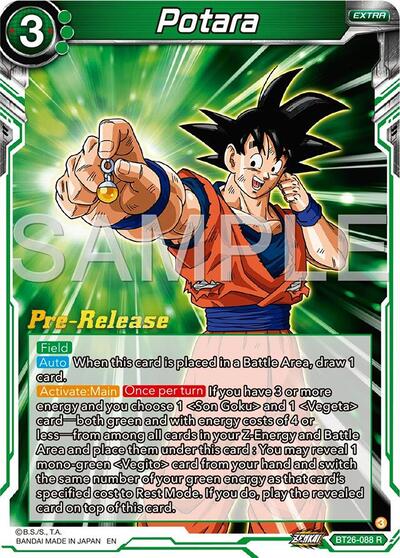 BT26-088 - PRE RELEASE STAMPED - Potara
