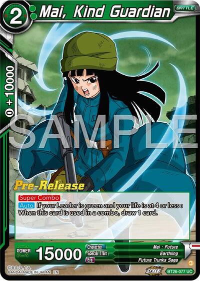 BT26-077 - PRE RELEASE STAMPED - Mai, Kind Guardian