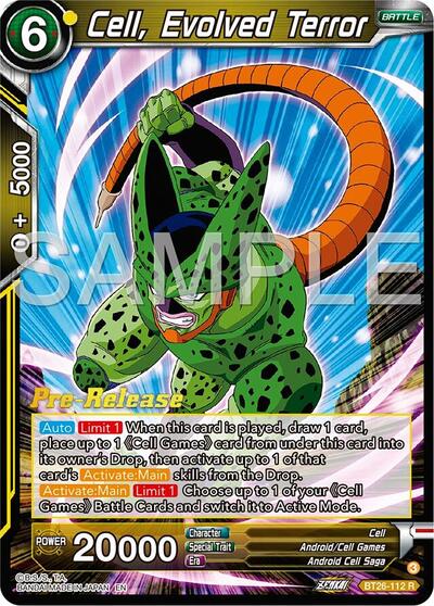 BT26-112 - PRE RELEASE STAMPED - Cell, Evolved Terror