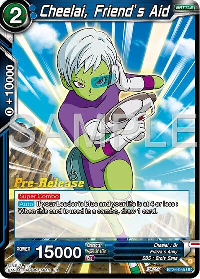 BT26-055 - PRE RELEASE STAMPED - Cheelai, Friend's Aid